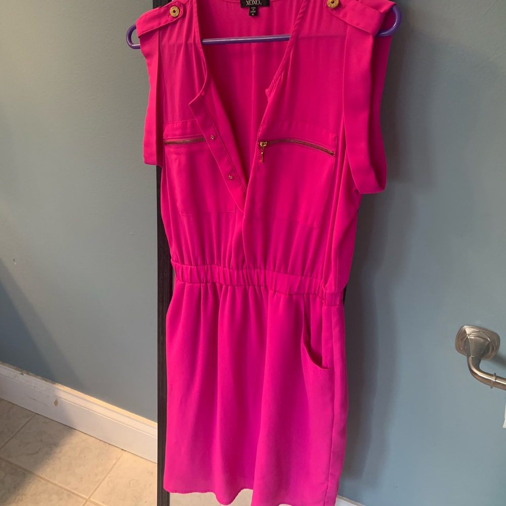 XOXO hot pink dress